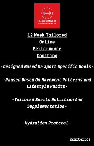 12 Week Tailored Online Performance Coaching